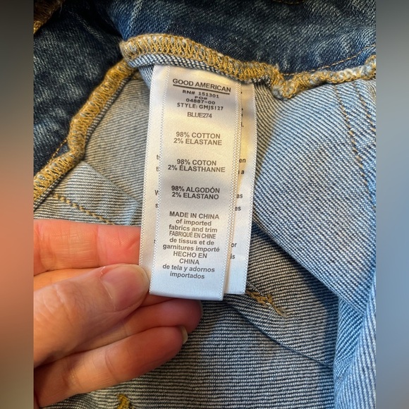 Good American Fit For Success Denim Jumpsuit Size M - Picture 13 of 15